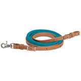 Suede Covered Barrel Rein - Turquoise50-1745-6 : 5/8' X 8'