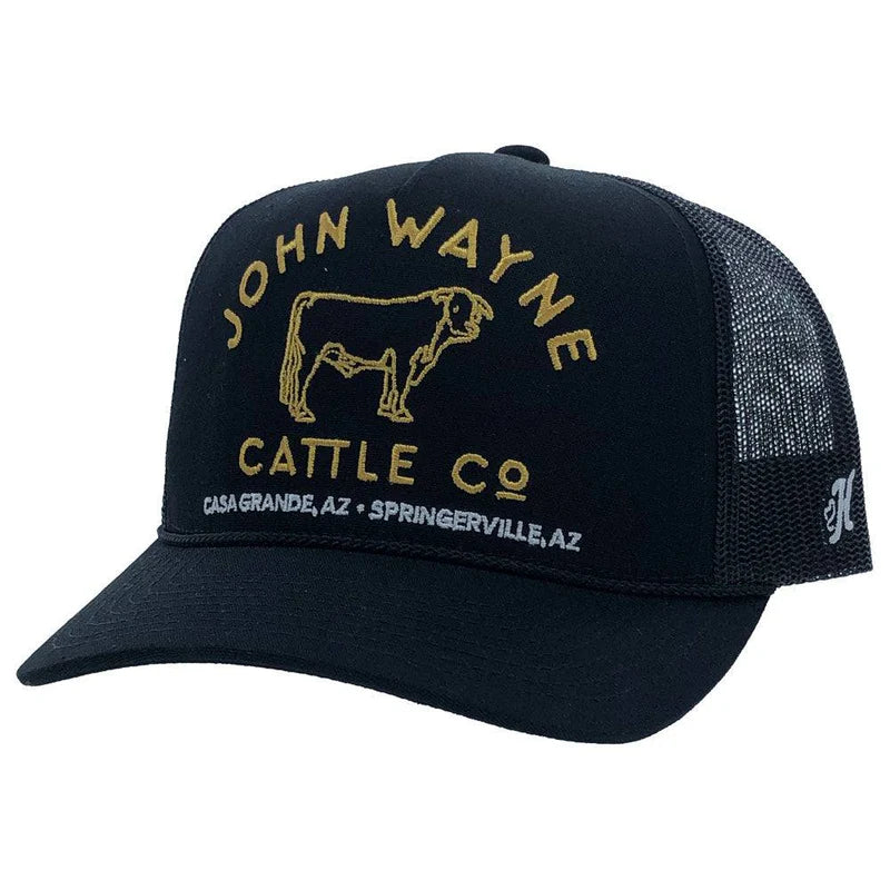 Hooey John Wayne Black With Mustard Stitch 2266T-BK