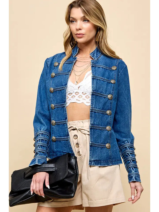 Double Breasted Buttons Jacket