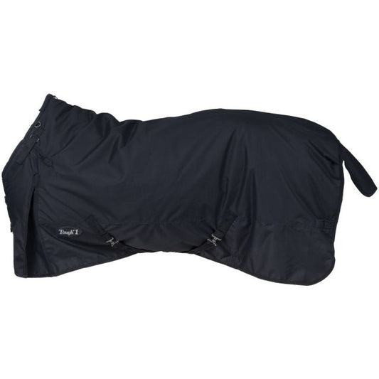 Tough1 600D Turnout Blanket with Snuggitt- Black