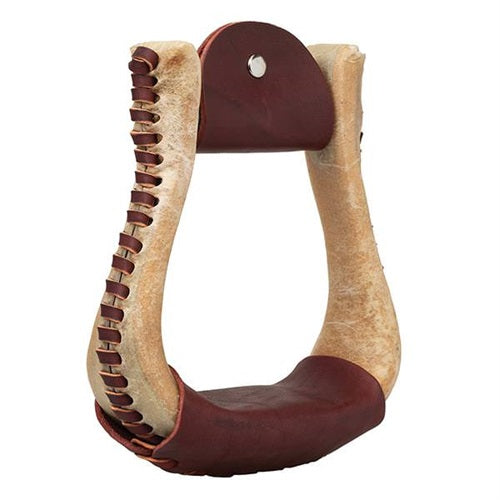 2" Rawhide Burgundy Cutter Stirrup