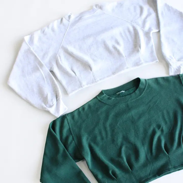 Cropped Dart Sweatshirt