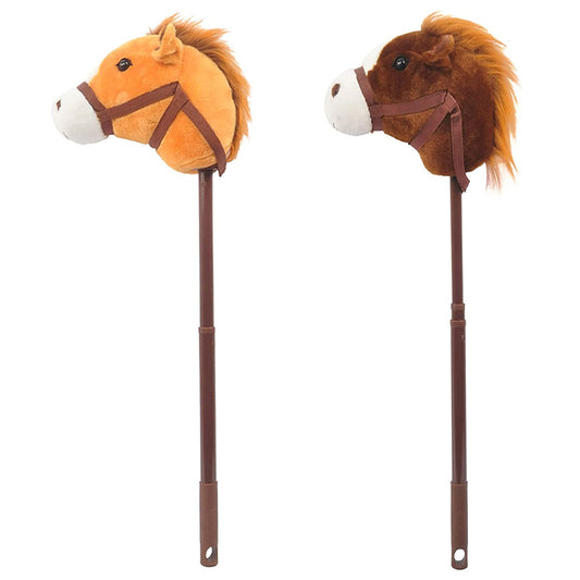 Adjustable Plush Stick Horse