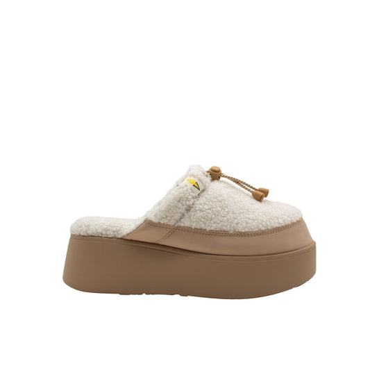 Cream Sherpa Lined Clog/Slipper