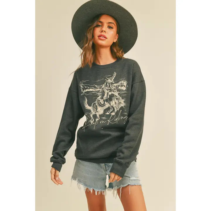 Cowboy Rodeo Graphic Sweatshirt