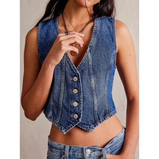 Denim Vest Jacket