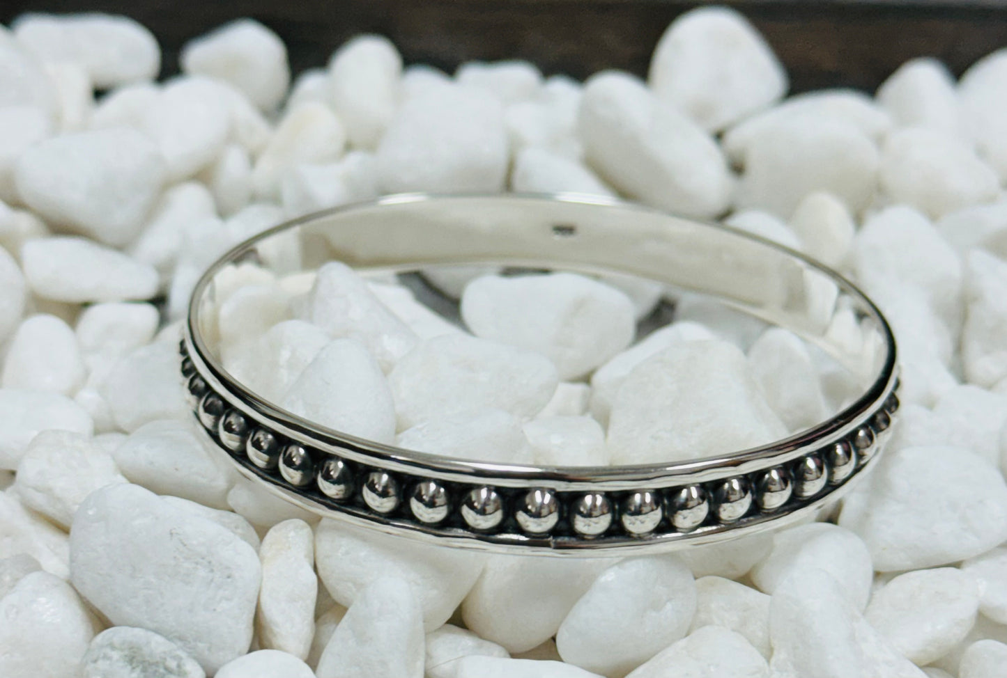 Silver Dot Bangle