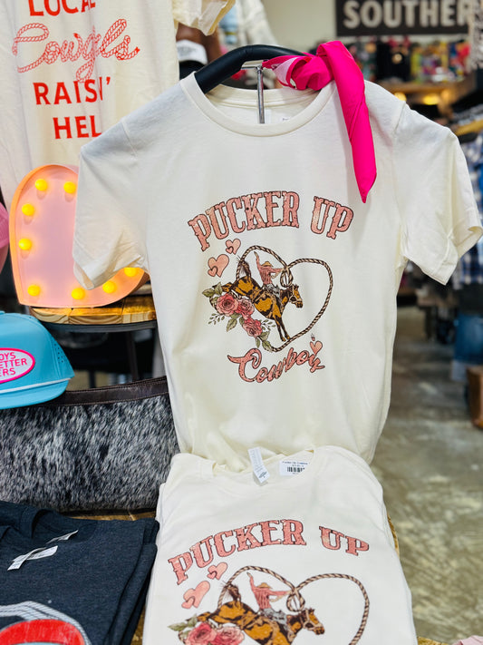 Pucker Up Cowboy Tee