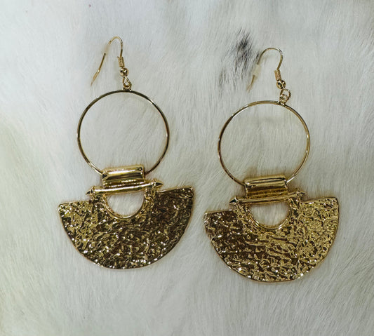 Gold Bang a Gong Earring