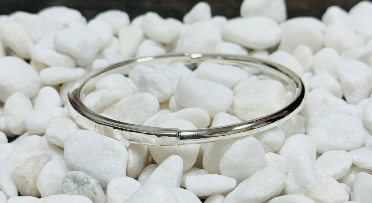 Silver Bangle Round & Square