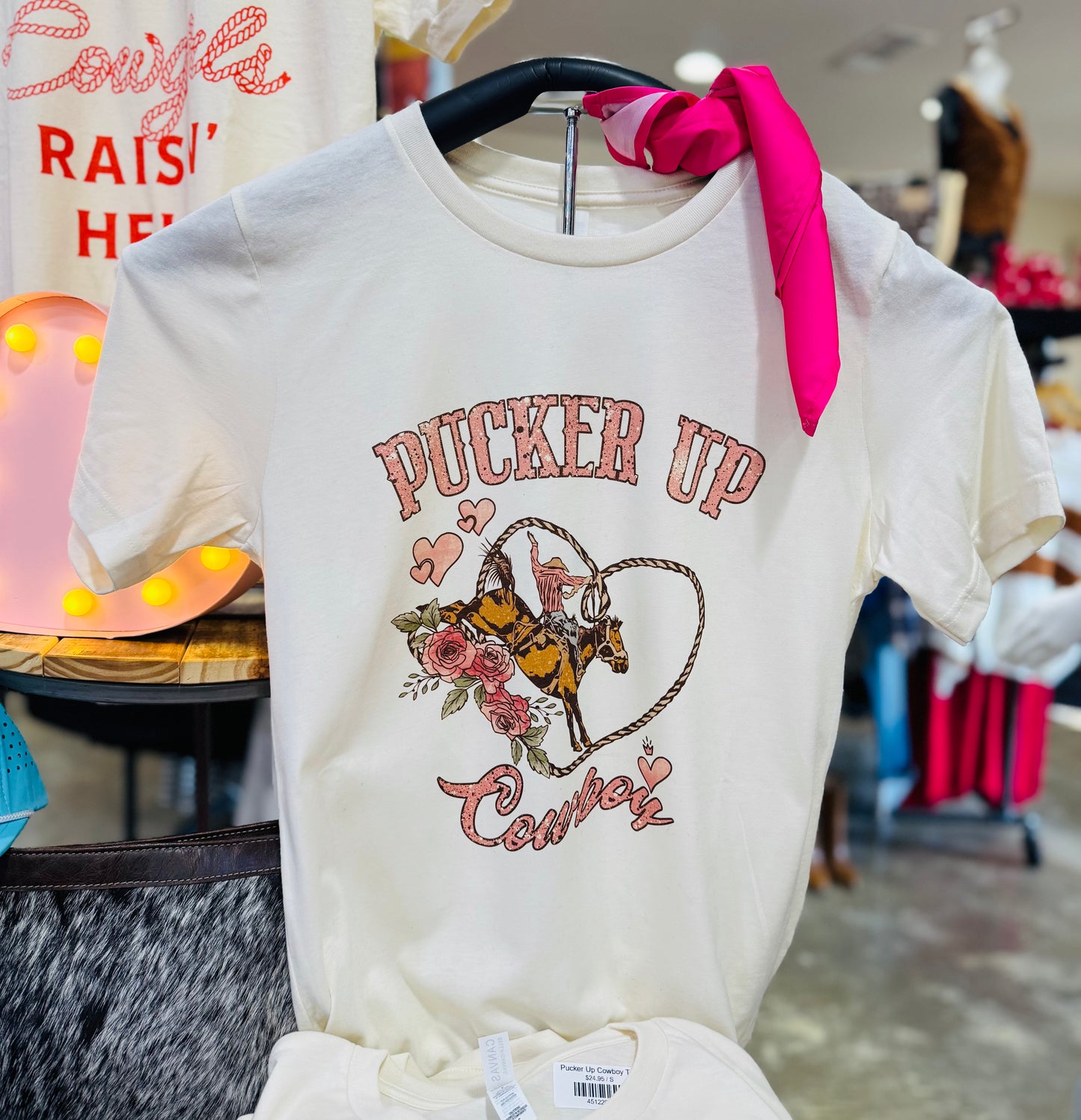 Pucker Up Cowboy Tee