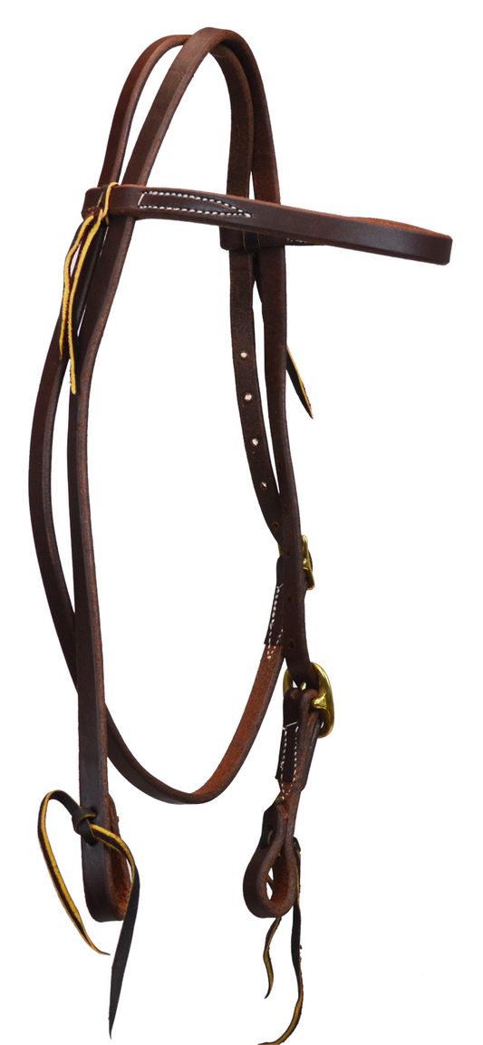 5/8" SINGLE BUCKLE BROWBAND HEADSTALL (DARK OIL)