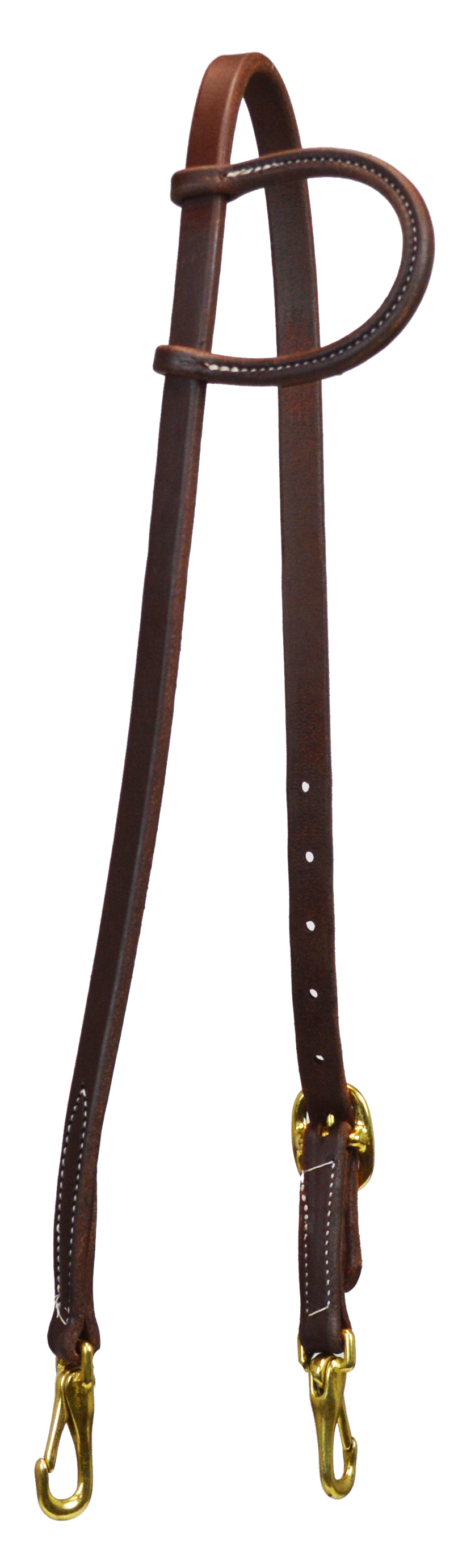 5/8" SNAP ENDS SLIP EAR HEADSTALL (DARK OIL)