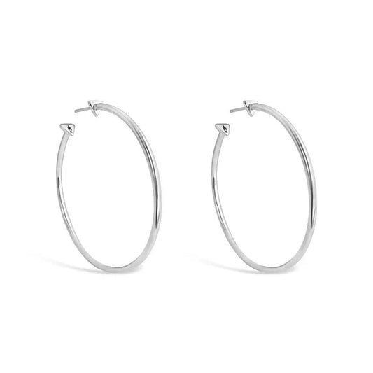 High Noon Hoop Earrings - Sterling Silver