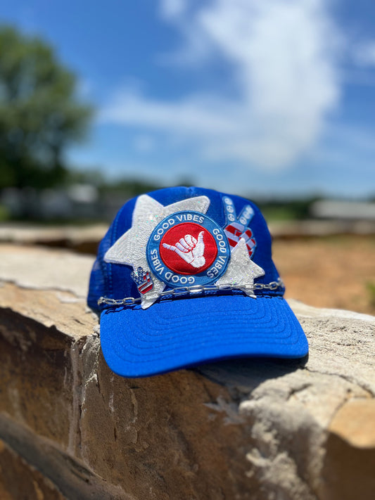 BLUE GOOD VIBES TRUCKER