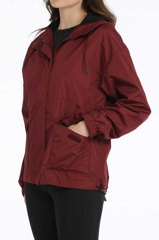 Cinch Womens Burgundy Rain Jacket