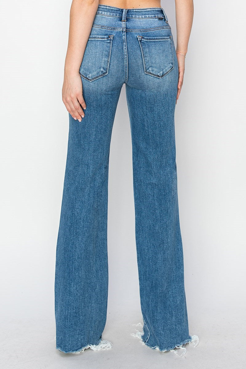 Risen Tummy Control Mid Rise Jeans