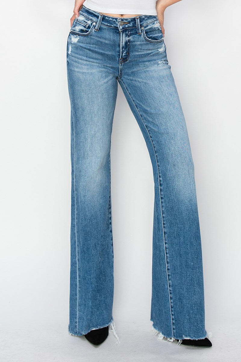 Risen Tummy Control Mid Rise Jeans