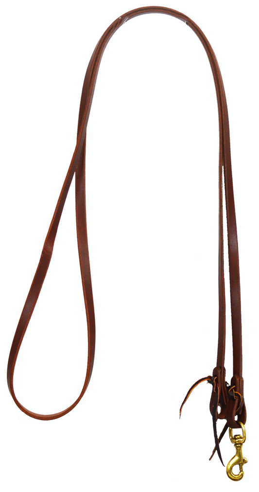 1/2" Water Loop Harness Leather Roping Rein (Snap End)