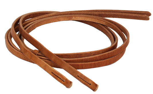 5/8" SLIT END LEATHER SPLIT REIN (NATURAL)