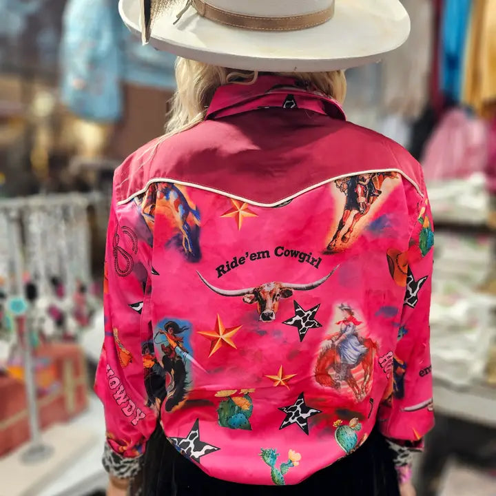 Ride'em Cowgirl Satin Shirt