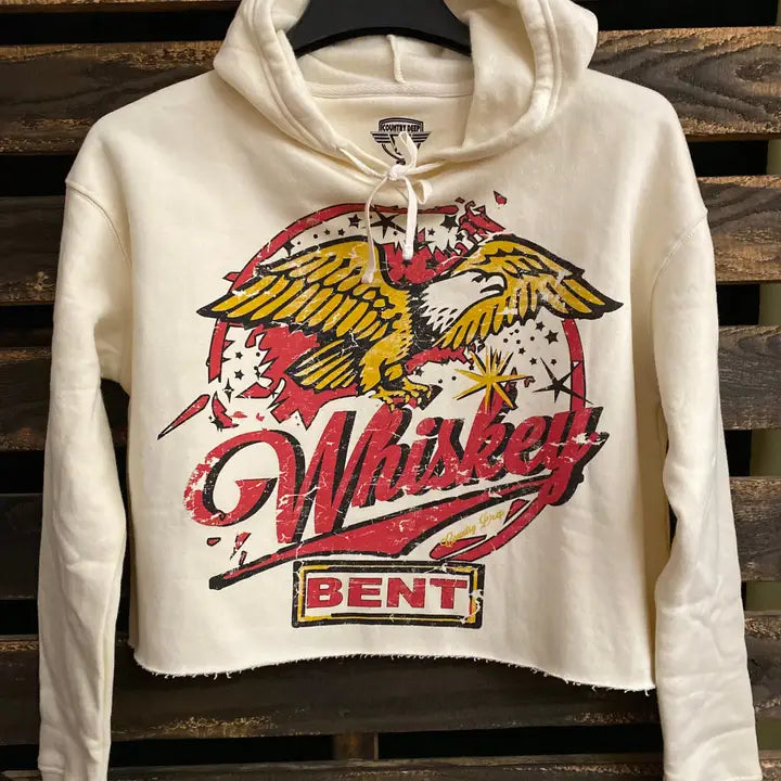 Whiskey Bent Cropped Hoodie