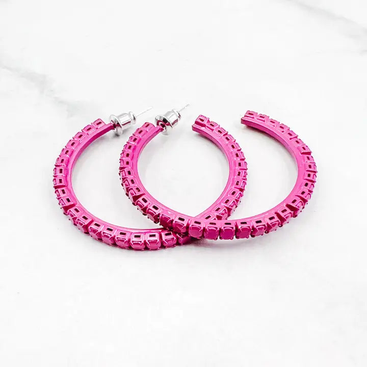 Barbie Fuchsia Hoops