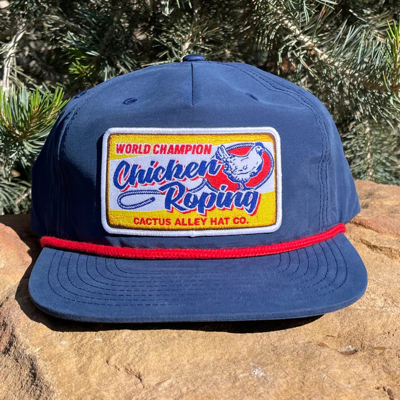 "Chicken Choking" - Royal Blue/ Red Rope Snapback