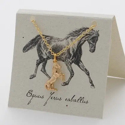 Horse Necklace Gold Natural History