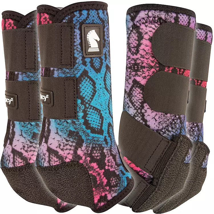 Classic Equine Poison Legacy2 4 pack Boots MED