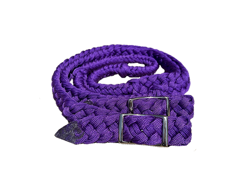 Purple Braided Pony Reins