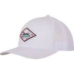 Trucker Snapback Cap, Mid-Profile with Rubber Patch Diamond