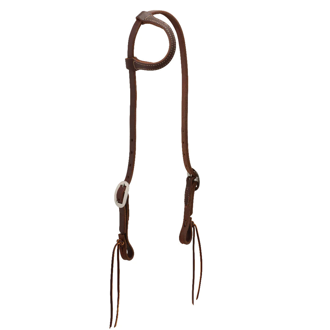 Working Tack Pineapple Knot Sliding Ear Headstall