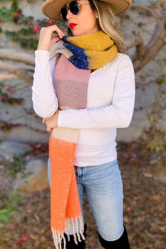 Multi Color Soft Cozy Scarf