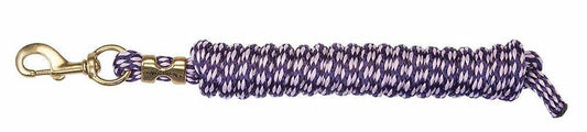 Weaver Poly Lead Rope with a Solid Brass 225 Snap, Purple Orchid