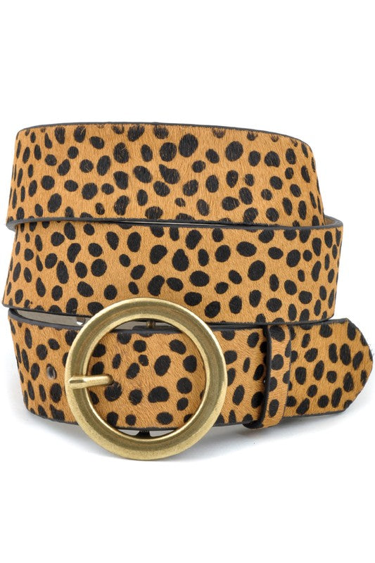 Cheetah Print Belt