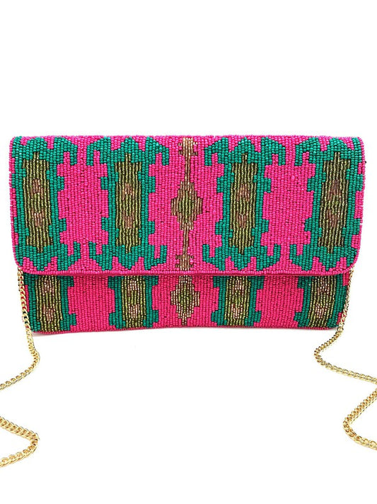 HANDMADE MINI CLUTCH BEADED BAG