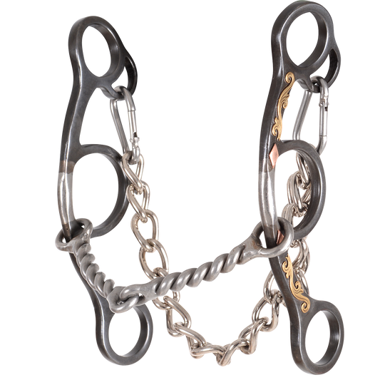 Sherry Cervi Diamond Shank Gag Barrel Bit with Twisted Wire