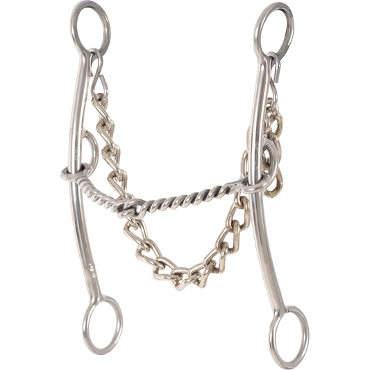 Goostree Short Shank Twisted Wire Snaffle Pickup Bit