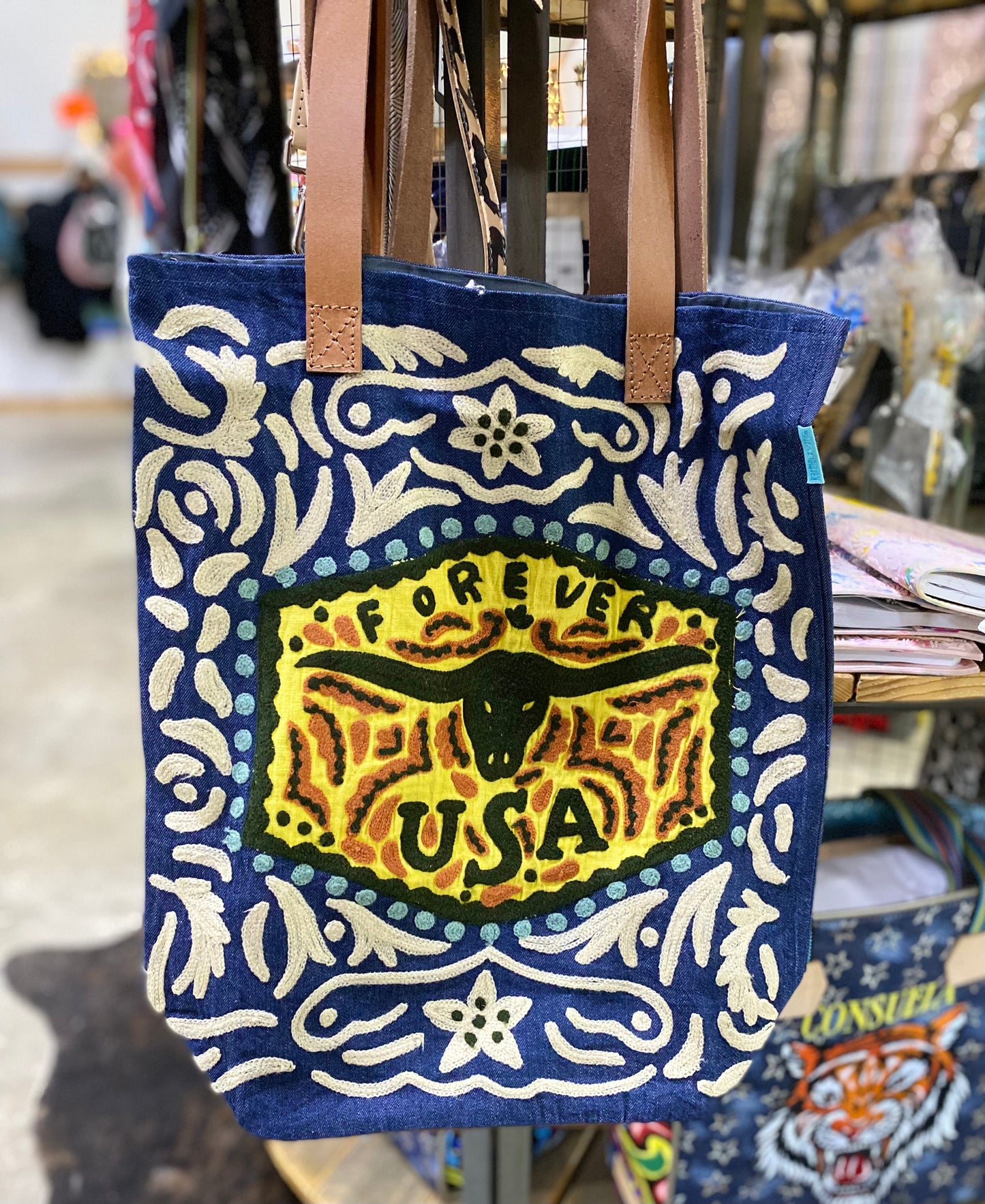 LONGHORN RODEO TOTE